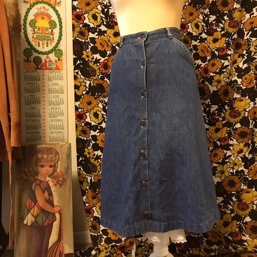70s Jeanetics Jean Skirt vintage